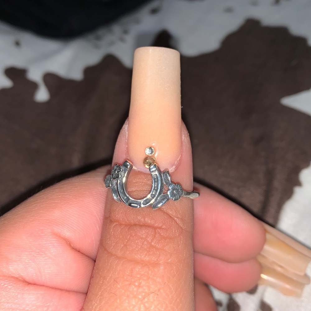 James Avery Floral Horseshoe Ring